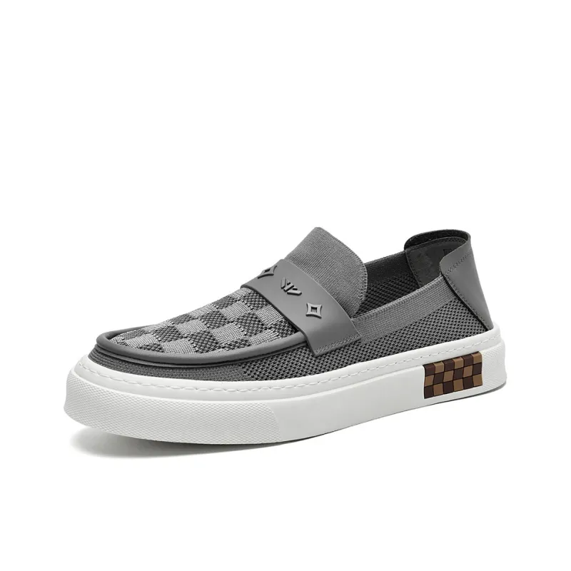 SEPTWOLVES Breathable Lightweight Height Increasing Low-Top Canvas Shoes Men's-7