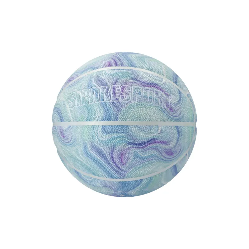 SIPAKESPORT PU Basketball Green Tie Dye Size 7 Training Unisex-2