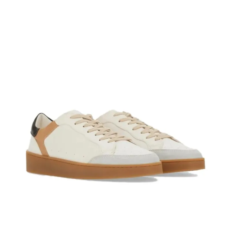 CANALI Low-Top Skateboard Shoes Men's White-4