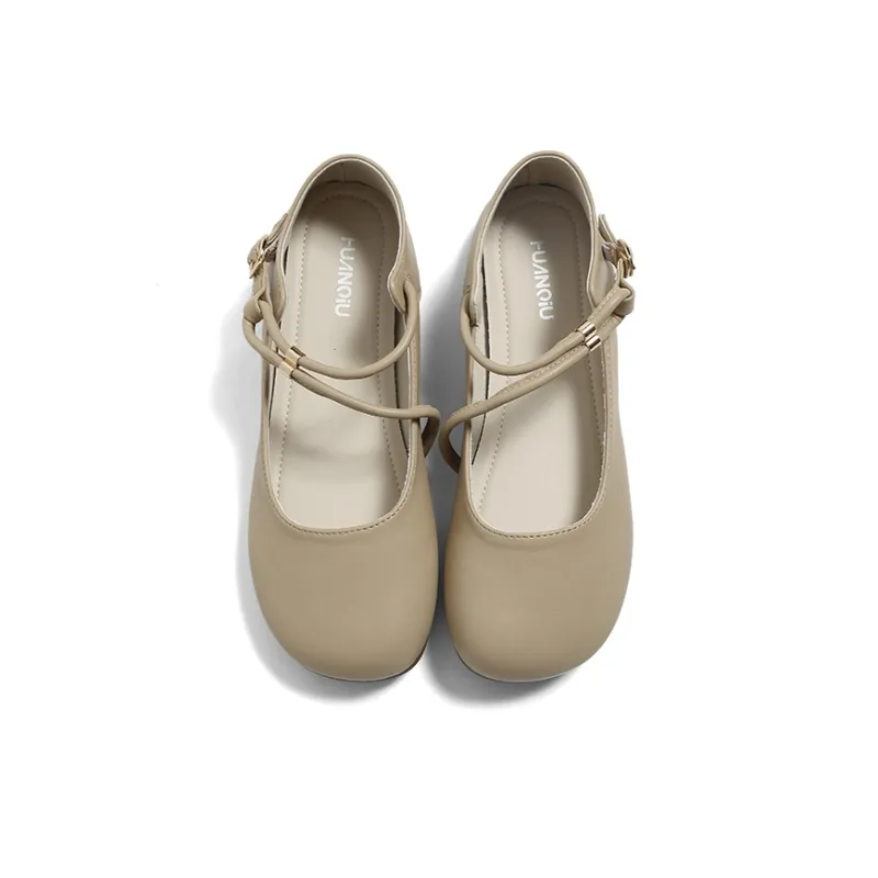 HUANQIU Flat Mary Jane Shoes Women's-11