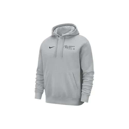 Nike Brooklyn Nets Sweatshirts Men Flat Silver