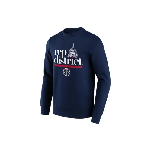 NBA Washington Wizards Sweatshirts Men Marine Blue