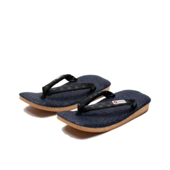 Mizuno Quiet Odor-Resistant Abrasion-Resistant Slip-Resistant Flip Flops Men's Black Blue