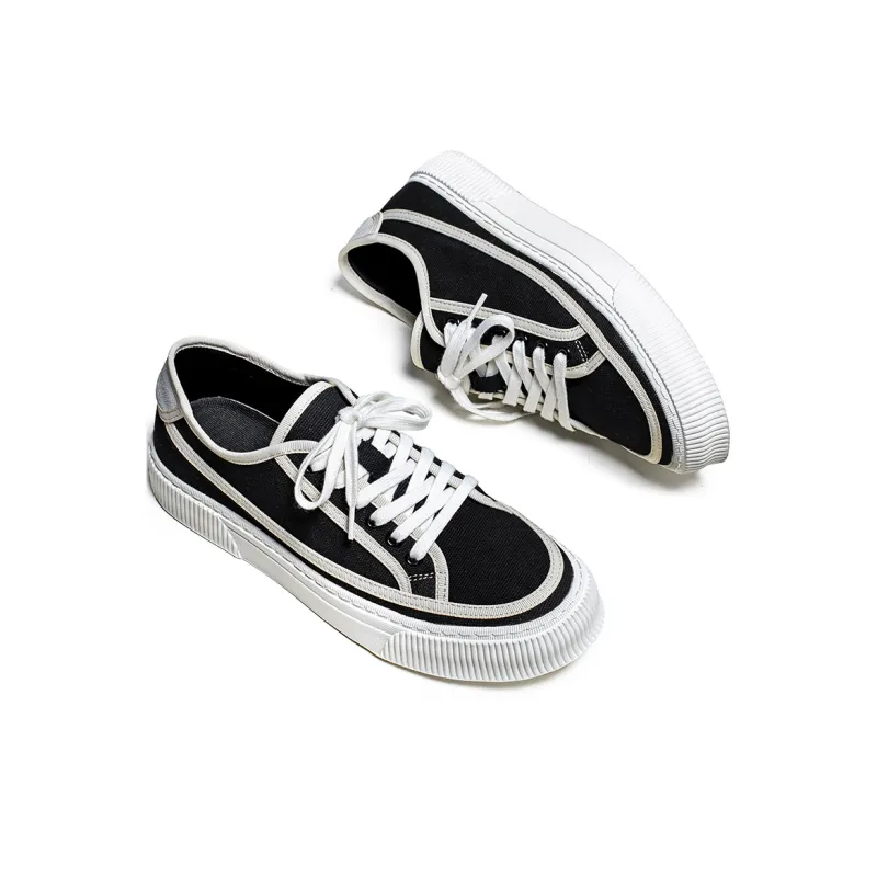 Rummaden Anti-Slip Wear-Resistant Lightweight Breathable Low-Top Canvas Shoes Men's-2