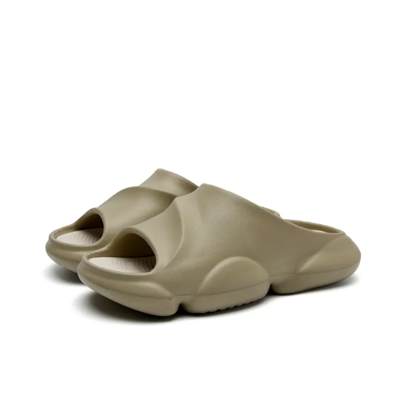 HLA Slide Slippers Men Black/White/Sand-11