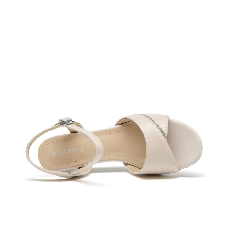 Spider King Strap Sandals Women's Ecru-3