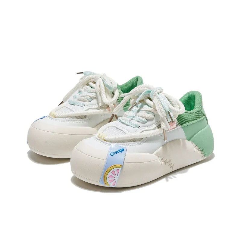 Yiya Dopamine Dressing Fashionable Versatile Low-Top Skateboard Shoes Women's-25