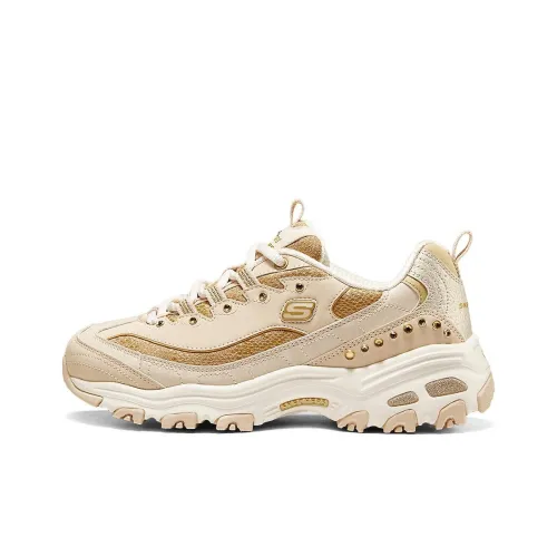 Skechers DLITES Chunky Sneakers Women's Low-Top Gold