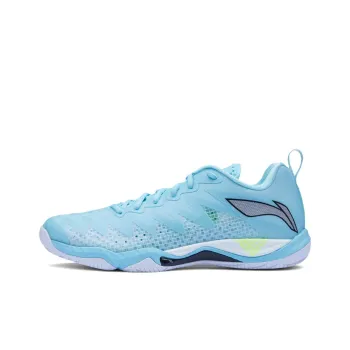 LiNing Anti-Slip Wear-Resistant Breathable Rebound Low-Top Badminton Shoes Unisex Blue