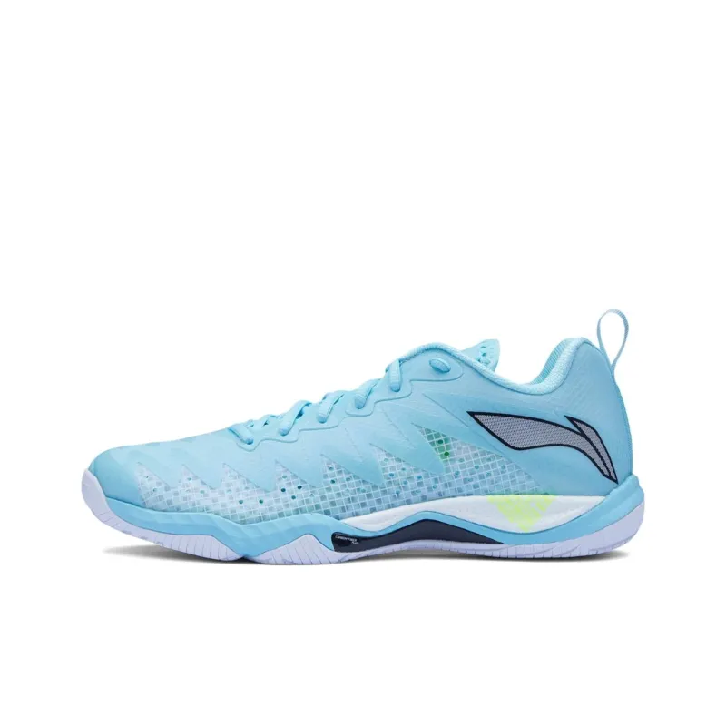 LiNing Anti-Slip Wear-Resistant Breathable Rebound Low-Top Badminton Shoes Unisex Blue-0