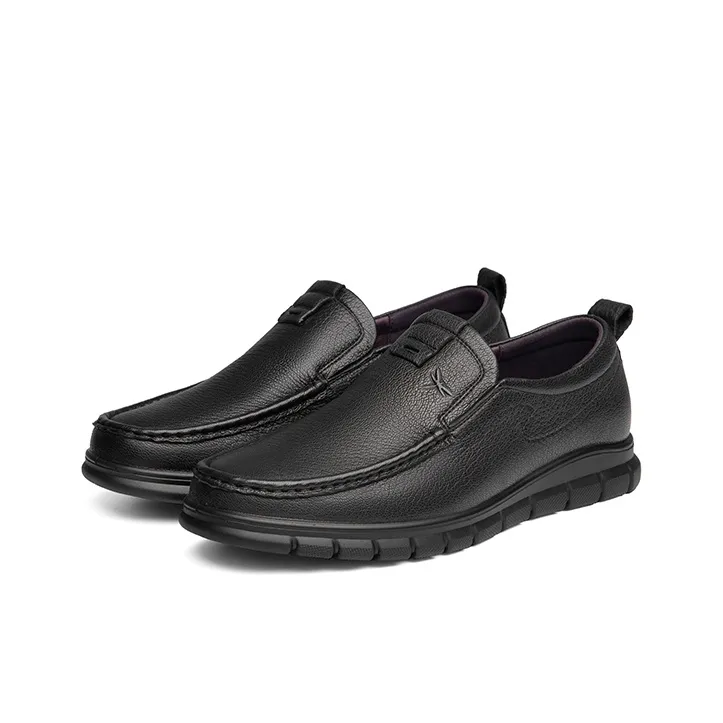 RED DRAGONFLY Commute Business Casual Shoes Men's Black Trendy-1