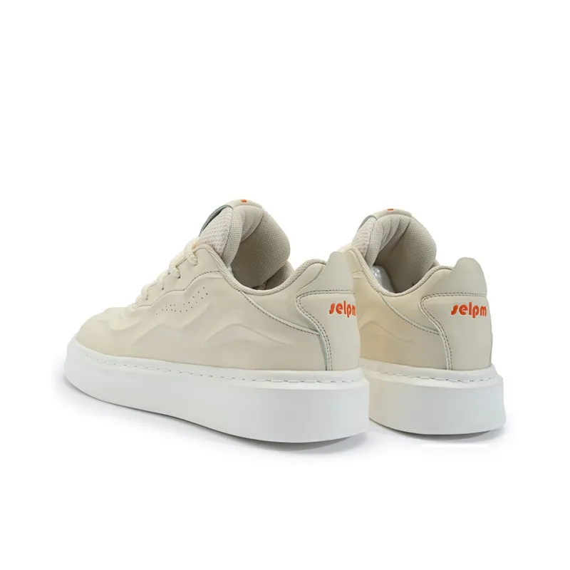 ABCIU Slip Resistant Cushioning Wear Resistant Low Top Skateboard Shoes Unisex Beige-1