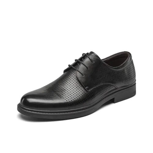 YEARCON Dress Shoes Men Low-Top Black