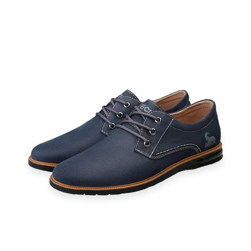 BECK Casual Leather Shoes Men's Khaki-4
