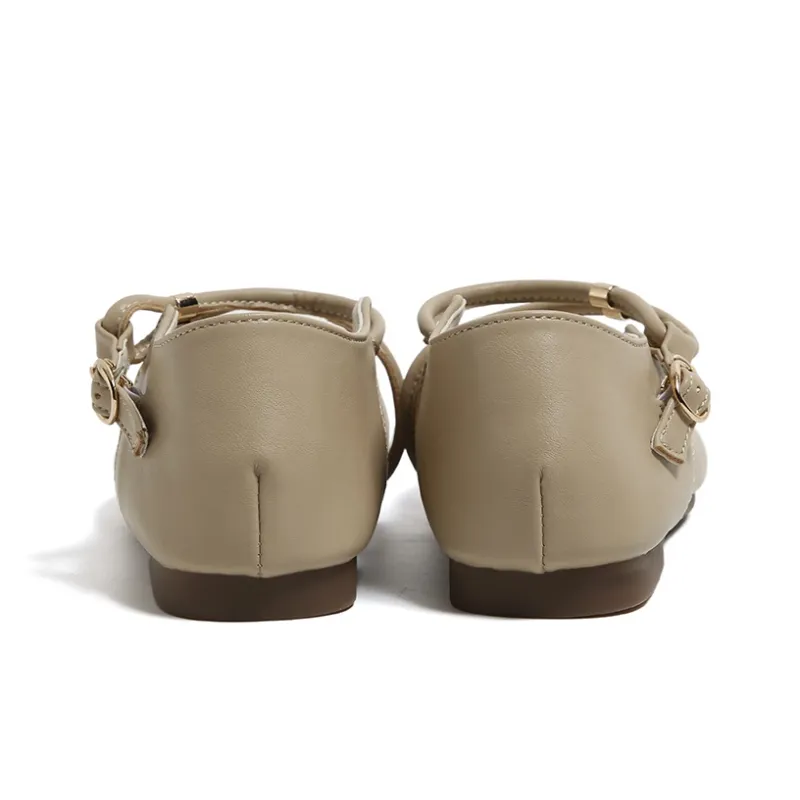 HUANQIU Flat Mary Jane Shoes Women's-13