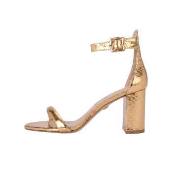 Kurt Geiger London Langley Strap Sandals 7.5cm Women's Gold