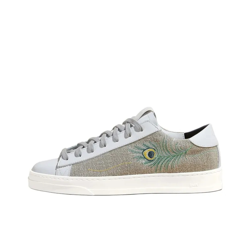 P448 Jack Canvas Low-Top Canvas Shoes Women's Silver-0