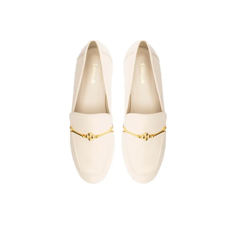 Larroude Katherine Loafers Women's White-3