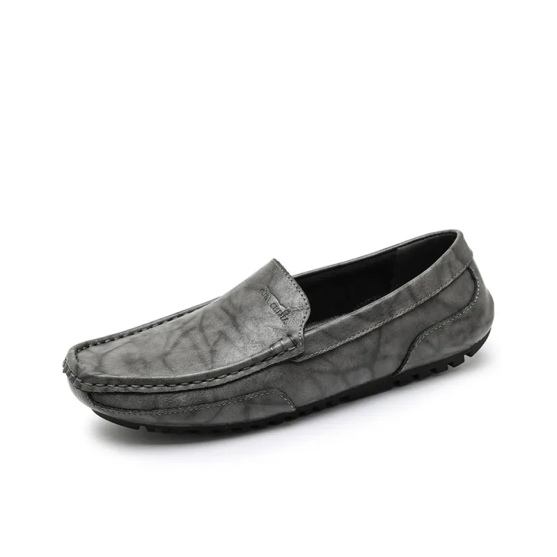 G.N.SHIJIA Gommino Loafers Men Black/Gray-9