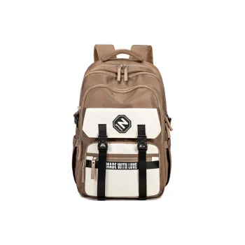 ZUOFEIFAN Nylon Backpacks Unisex Dark Coffee