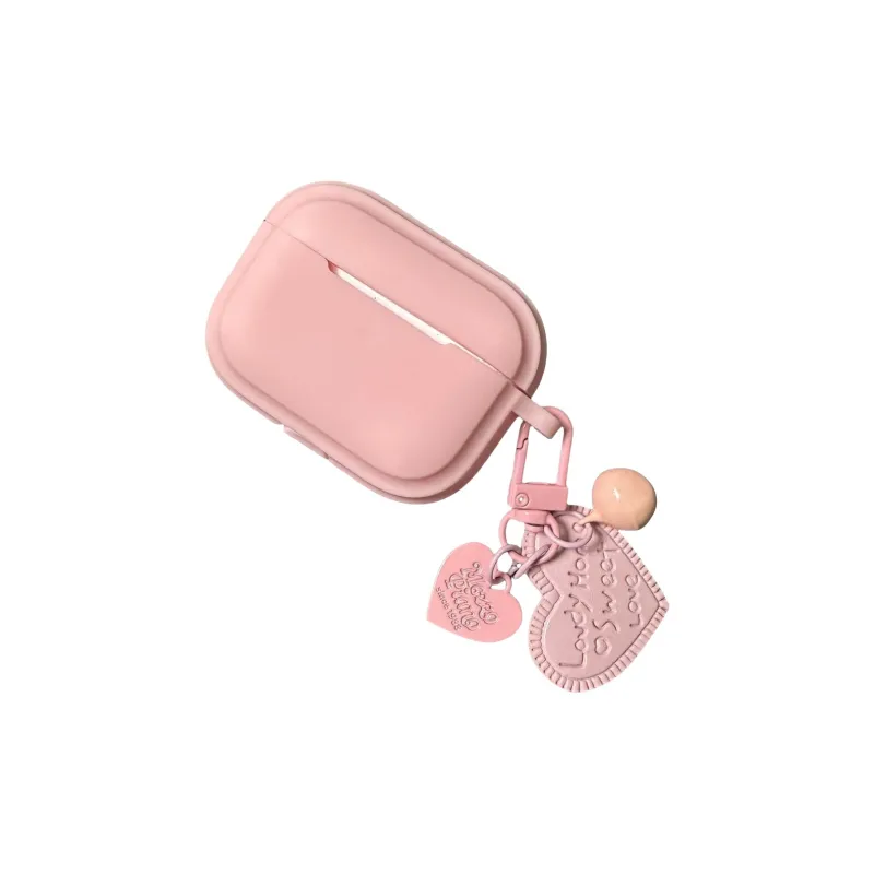 COORUBA Compatible With AirPods Pro AirPods 3 AirPods Pink Silicone Soft Shell Protective Case Headphone Cases-0