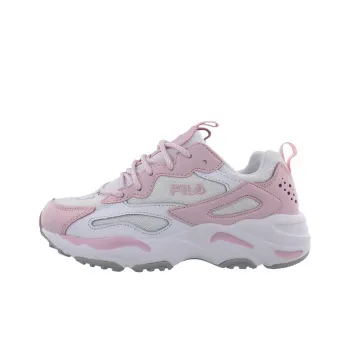 FILA Cushioning Wear Resistant Low Top Casual Shoes Women's White Pink