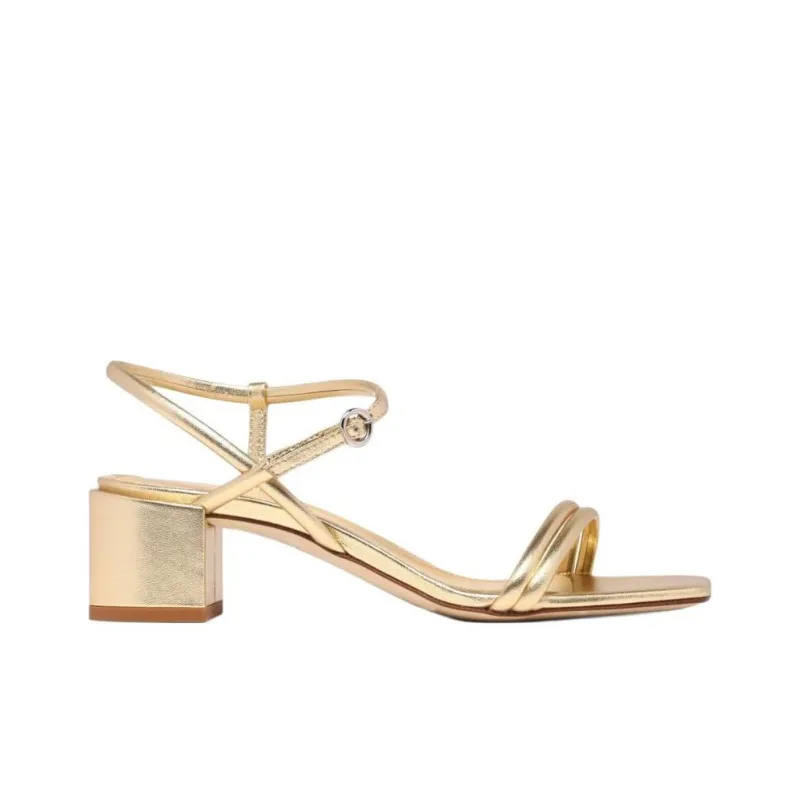 Aeyde Estelle Strap Sandals 4.5cm Women's Gold-1
