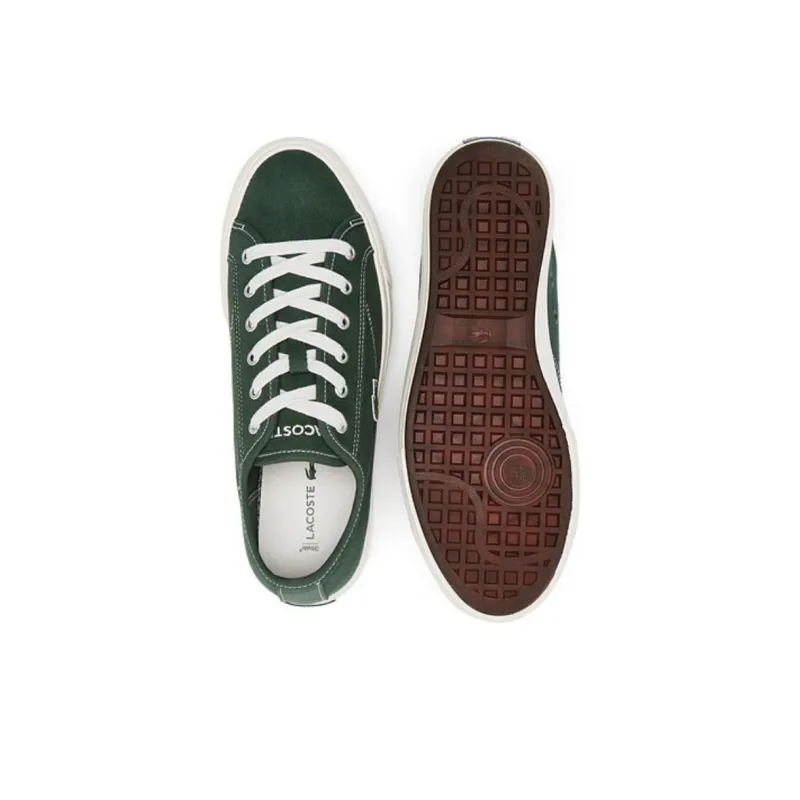 LACOSTE Low Top Canvas Shoes Men's Green-4