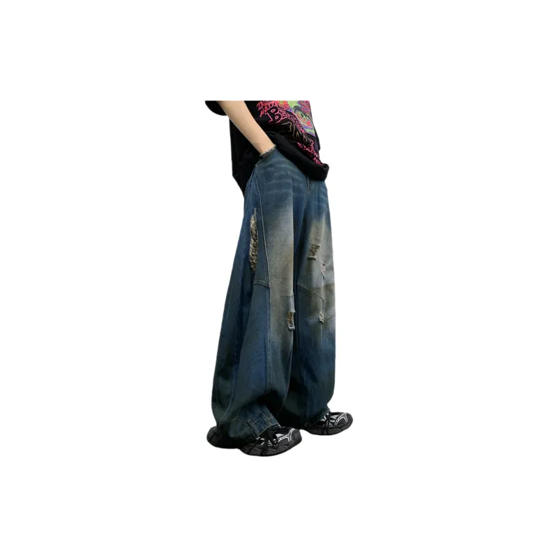 PAINT STAIN Jeans Unisex Blue-0