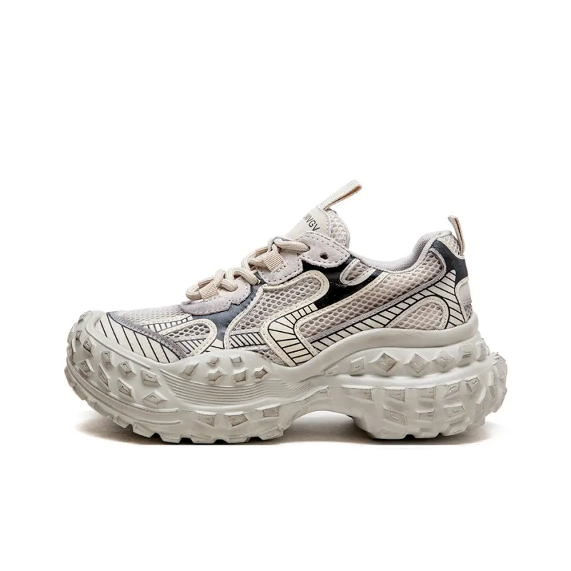 Jay Anti-Slip Wear-Resistant Low-Top Chunky Sneakers Women's-0