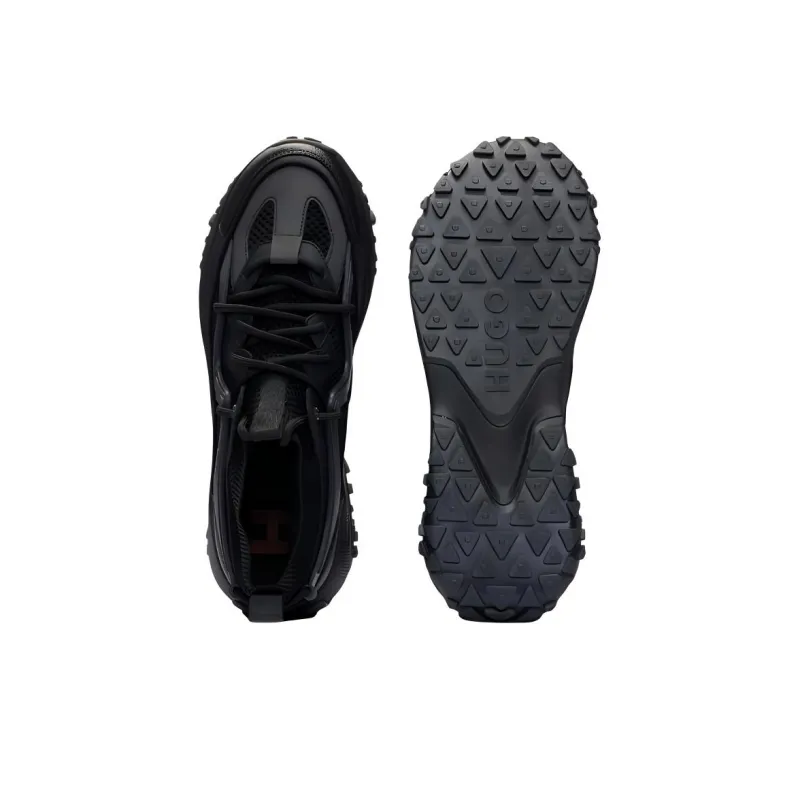 HUGO BOSS High Top Casual Shoes Men's Black-4