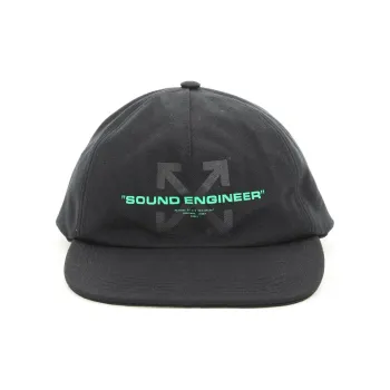 OFF WHITE Cotton Baseball Caps Men's Black