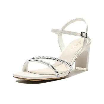 【dme】 Strap Sandals 7.2cm Women's Ecru