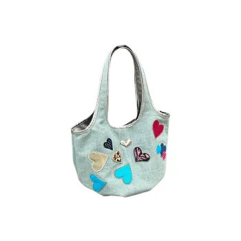 HACIN Denim Shoulder Bag Women's Blue