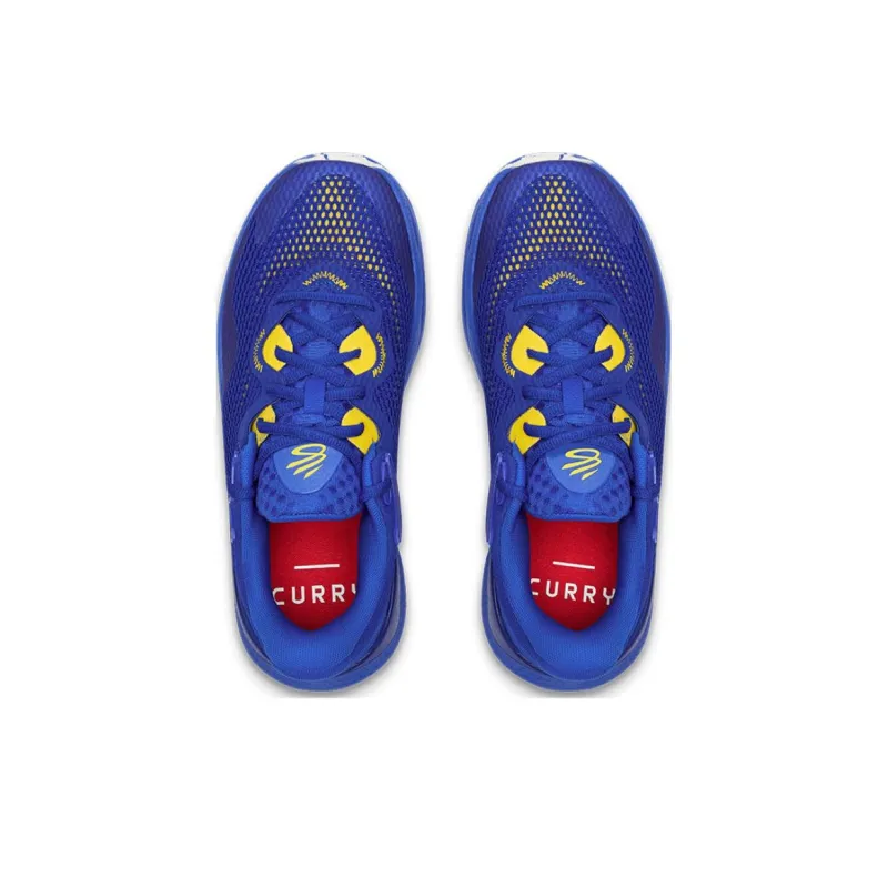 Under Armour Curry Splash 24 Non slip Wear resistant Shock Absorption Low Top Basketball Shoes Men's Blue-4
