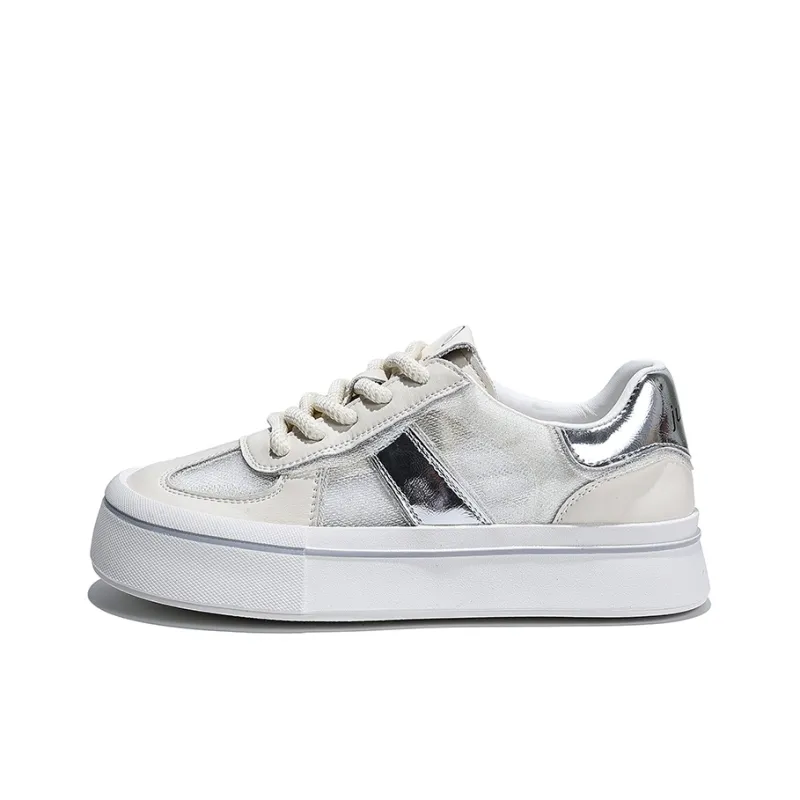 Junjali Anti-Slip And Wear-Resistant Breathable Low-Top Skateboard Shoes Women's-2
