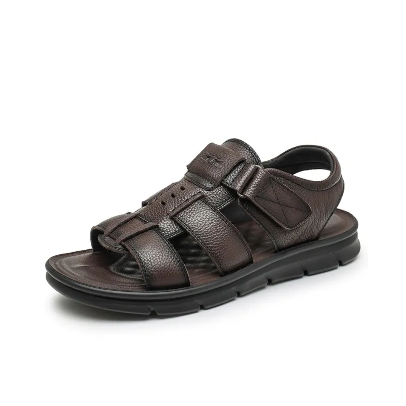 G.N.SHIJIA Beach Sandals Men Black/Brown-6