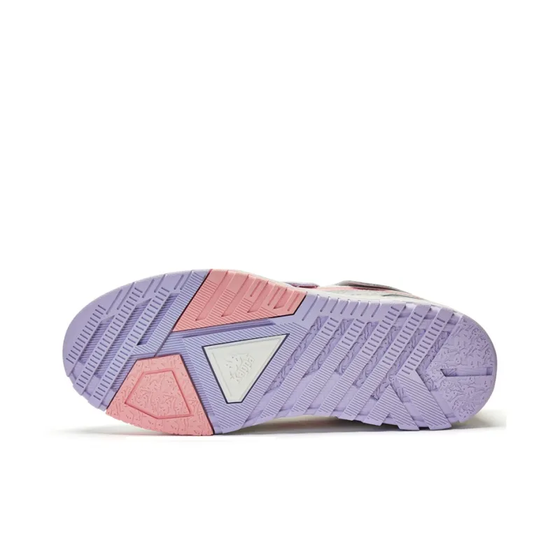 Kappa Slip Resistant, Abrasion Resistant, Lightweight Low Top Skateboard Shoes Women's White Pink-6