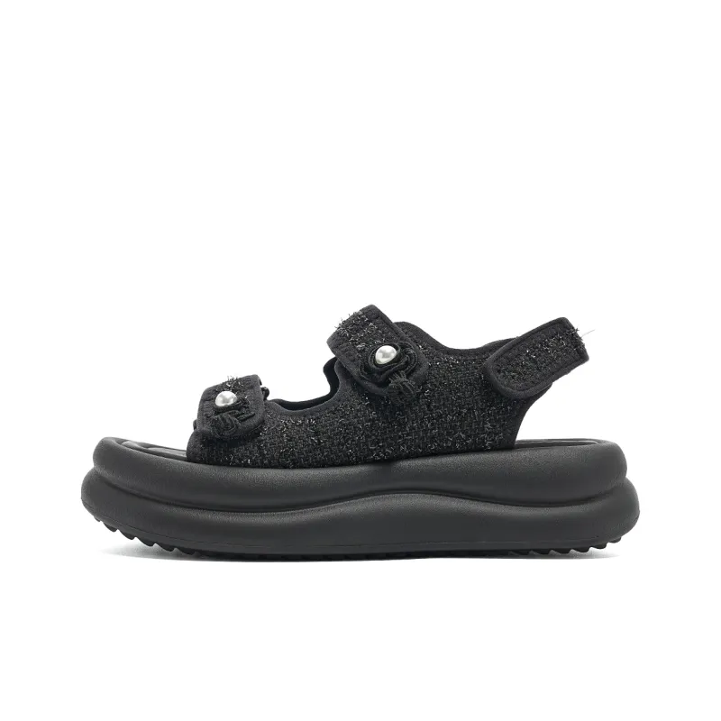 EBLAN Beach Sandals Women's Black-0