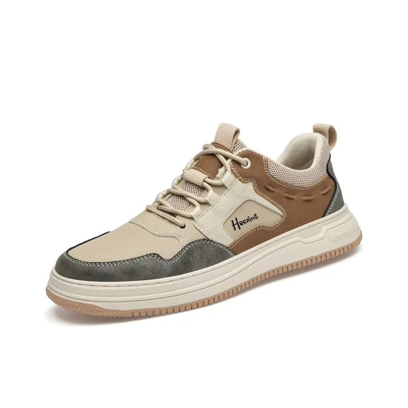 Extravagant Breathable Wear Resistant Cushioning Height Increasing Low Top Skateboard Shoes-5