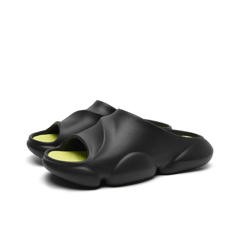 HLA Slide Slippers Men Black/White/Sand-6