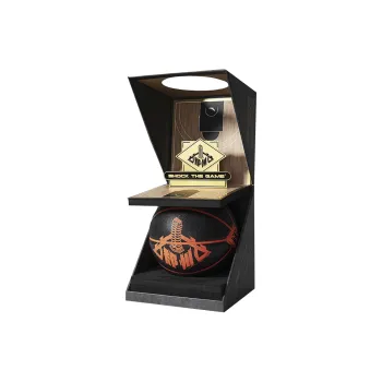 Anta PU Basketball Black Orange Size 7 Training Competition Unisex