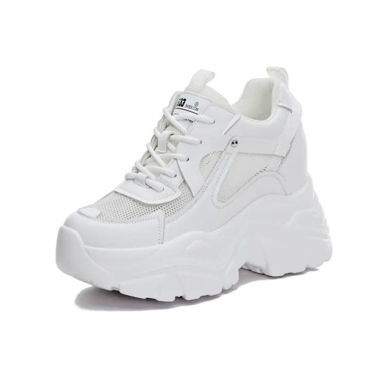 NRDROFFICIAL Chunky Sneakers Women's Low Top Beige Unlined-0