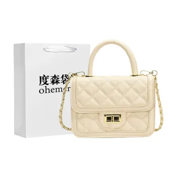 Dusen Kangaroo PU Crossbody Bag, Handbag Women's White/Silver/Black/Multicolor