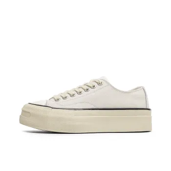Angelmi Low Top Skateboard Shoes Unisex Gray White