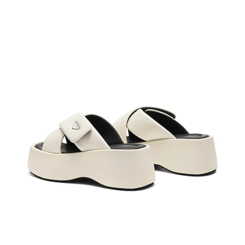 C°BANNER Slide Slippers 6.5cm Women's Beige-2