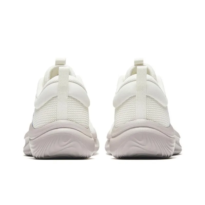 Anta Cushioning Wear Resistant Low Top Casual Running Shoes Women's Ivory White-2