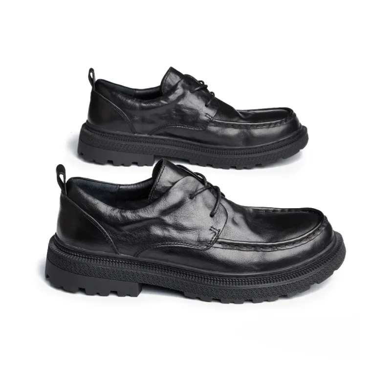 LEYGMENLG Men's Casual Shoes Men Low Top Black-2