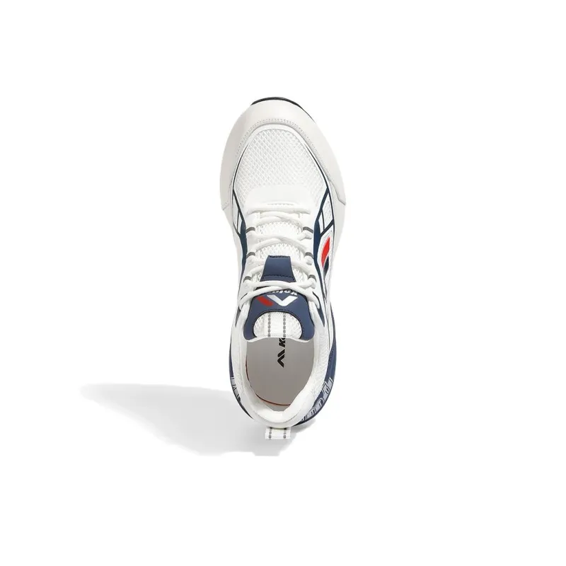 KOLUMB Cushioning, Slip Resistant, And Breathable Low Top Casual Shoes Men's White Blue-4