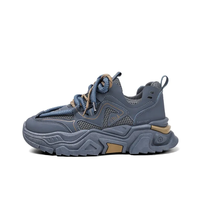 Swinsger Slip Resistant And Breathable Low Top Chunky Sneakers Men's-2